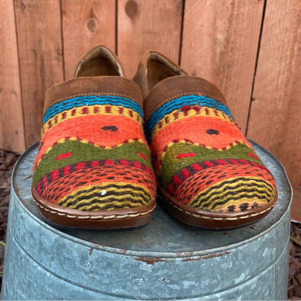 Born Multicolor Patterned Mules - image 1